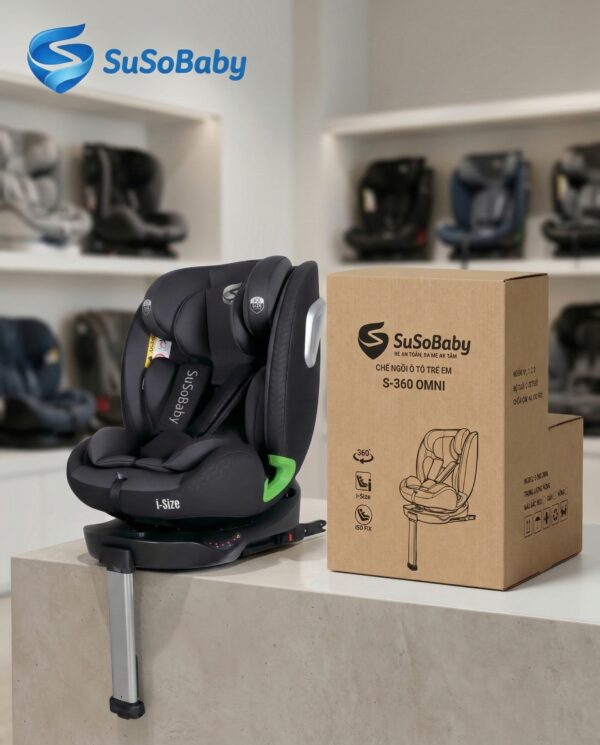 Ghế ngồi ô tô trẻ em SuSoBaby S360-OMNI cao cấp xoay 360 độ Ghế ngồi ô tô trẻ em SuSoBaby S360-OMNI cao cấp xoay 360 độ